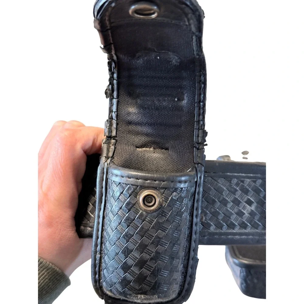 Bianchi AccuMold Elite Duty Cop Belt Basketweave Black Tactical Rig with Pouches